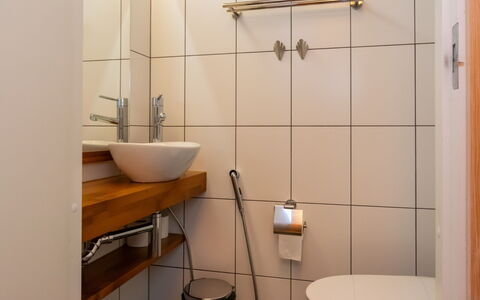Villa Antti: Bathroom, Plumbing Fixture, Bathroom Sink, Wall, Interior Design, Flooring, Sink, Tap, Floor, Plumbing