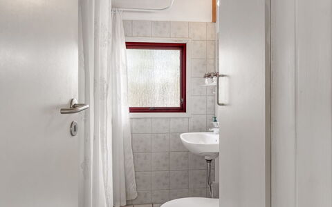 Antomine - 500M from the Sea: Wall, Flooring, Plumbing Fixture, Bathroom, Floor, Interior Design, Bathroom Sink, Sink, Ceiling, Room