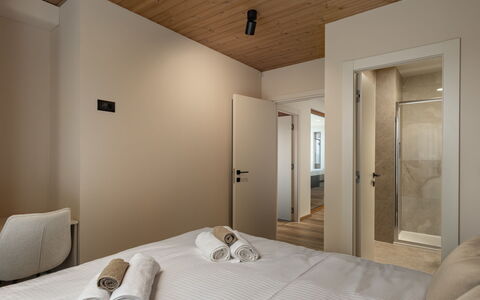 Holiday Home Orso House: Interior Design, Floor, Flooring, Wall, Wood, Bedroom, Ceiling, Room, Bed, Furniture