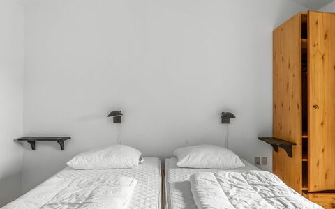 Wrange - 100M to the Fjord: Bed, Bedroom, Wall, Floor, Interior Design, Flooring, Bed Sheet, Wood, Bedding, Furniture
