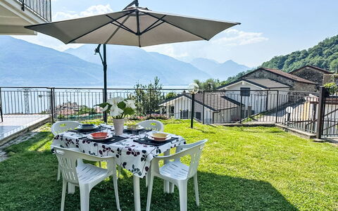 Riflessi del Lario: Mountain, Hill, Mountain Range, Outdoor Furniture, Hill Station, Balcony, Porch, Chair, Shade, Ridge