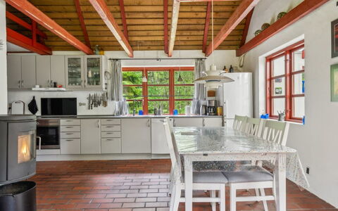 Jooseppi - 4.8Km from the Sea: Furniture, Flooring, Wood, Ceiling, Interior Design, Floor, Kitchen, Home, Chair, Room