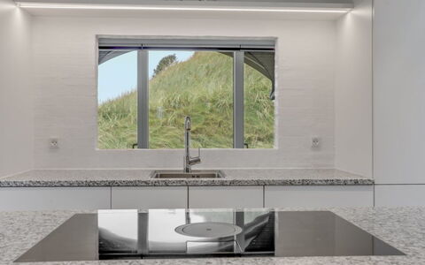 Eicke - 20M from the Sea: Kitchen, Interior Design, Countertop, Plumbing Fixture, Ceiling, Tap, Kitchen Sink, Flooring, Sink, Composite Material