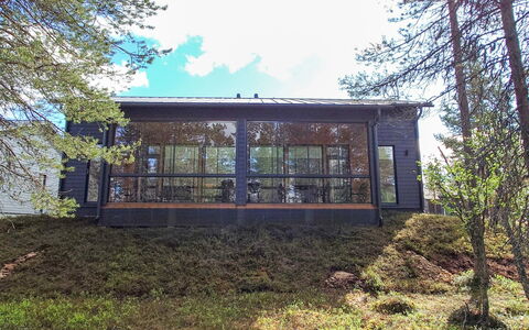 Saariselän Aavahelmi a: Wood, Cottage, Log Cabin, Forest, Shed, Garden Buildings, Larch, Woodland, Wood Stain