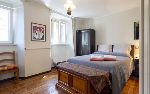 La Quiete: Bedroom, Bed, Furniture, Interior Design, Bed Sheet, Bedding, Floor, Flooring, Room, Bed Frame