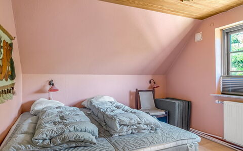 Aika - 1.6Km to the Fjord: Bed, Bedroom, Furniture, Interior Design, Bedding, Bed Sheet, Wall, Wood, Floor, Flooring