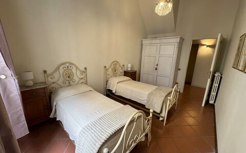 Alla Torre: Flooring, Floor, Wood, Interior Design, Furniture, Bedroom, Bed, Ceiling, Room, Bed Frame