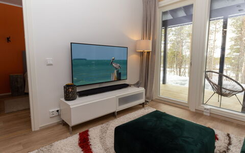 Lomapesä: Furniture, Interior Design, Flooring, Wood, Television, Floor, Television Set, Home, Living Room