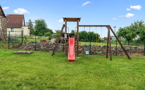 Happy Home: Playground Slide, Outdoor Play Equipment, Land Lot, Chute, Human Settlement, Plain, Playground, Garden, Backyard, Lawn