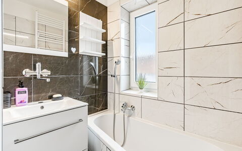 Happy Home: Flooring, Plumbing Fixture, Interior Design, Bathroom, Floor, Plumbing, Tile, Tap, Sink