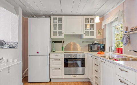 Aslag - 3.5Km from the Sea: Kitchen Appliance, Kitchen, Countertop, Cabinetry, Furniture, Interior Design, Major Appliance, Flooring, Wood, Floor