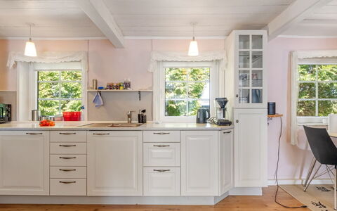 Aslag - 3.5Km from the Sea: Interior Design, Furniture, Flooring, Cabinetry, Kitchen, Countertop, Wood, Floor, Ceiling, Kitchen Appliance