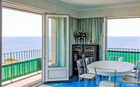 Le Grand Lambert: Sea, Furniture, Ocean, Balcony, Curtain, Chair, Shade, Resort, Houseplant, Window Treatment