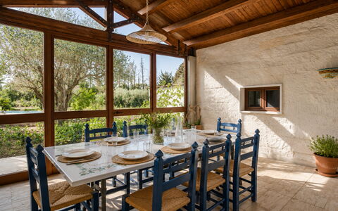 Villa Billona: Furniture, Interior Design, Table, Wood, Chair, Kitchen & Dining Room Table, Flooring, Ceiling, Dining Room, Floor