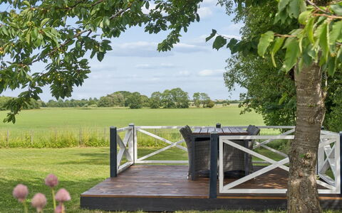 Saku - 375M from the Sea: Garden, Lawn, Deck, Outdoor Furniture, Shade, Meadow, Yard, Hardwood, Fence, Chair