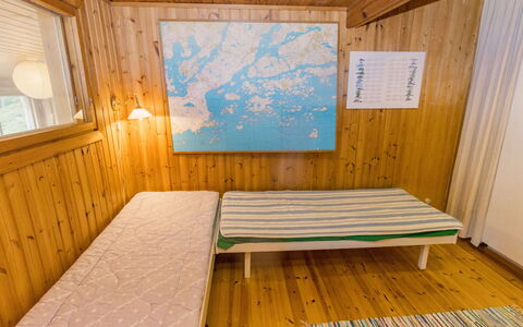 Villa Jumalvik: Flooring, Floor, Wood, Interior Design, Bedroom, Wood Flooring, Room, Wood Stain, Bed, Hardwood