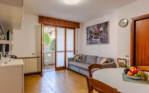 Casa Elena: Interior Design, Apartment, Flooring, Floor, Room, Ceiling, Wood Stain, Hardwood, Chair, Living Room