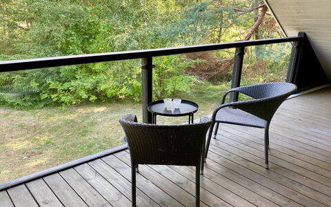 Aman - 100M from the Sea: Furniture, Wood, Outdoor Furniture, Chair, Outdoor Table, Deck, Balcony, Porch, Hardwood, Wood Stain