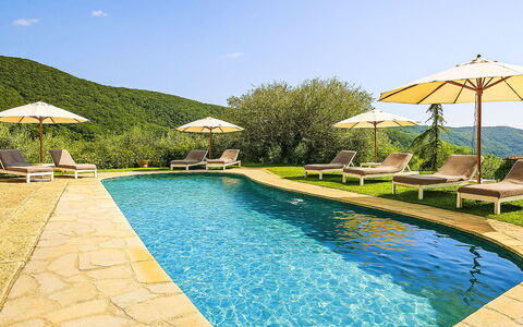 Rufina 985: Swimming Pool, Outdoor Furniture, Mountain Range, Resort, Eco Hotel, Sunlounger, Valley, Landscaping, Resort Town, Villa