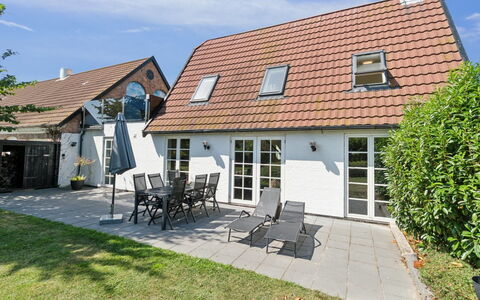 Skjold - 250M from the Sea: Building, House, Window, Home, Roof, Residential Area, Shrub, Cottage, Land Lot