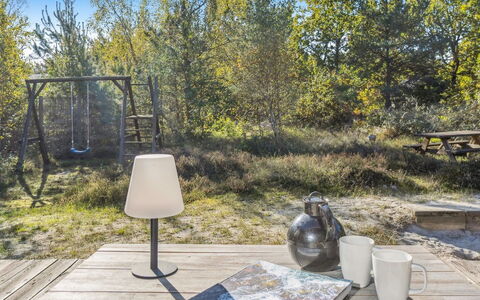 Alvilda - 200M from the Sea: Furniture, Outdoor Furniture, Tableware, Table, Drinkware, Chair, Outdoor Table, Food, Bottle