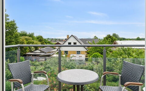 Elso - 5Km from the Sea: Furniture, Outdoor Furniture, Chair, Outdoor Table, Balcony, Kitchen & Dining Room Table, Fence, Porch, Deck, Handrail