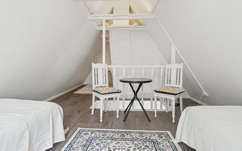Elso - 5Km from the Sea: Flooring, Floor, Interior Design, Furniture, Wood, Bedroom, Ceiling, Bed, Lighting, Room