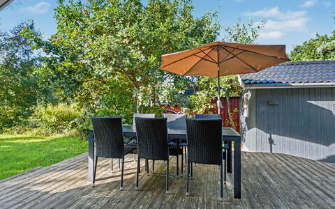 Vilmar - 250M from the Sea: Furniture, Outdoor Furniture, Shrub, Chair, Garden, Shade, Outdoor Table, Deck, Hardwood