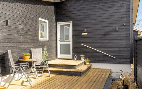 Angelita - 50M from the Sea: Roof, House, Home, Cottage, Door, Siding, Estate, Lawn, Yard, Porch