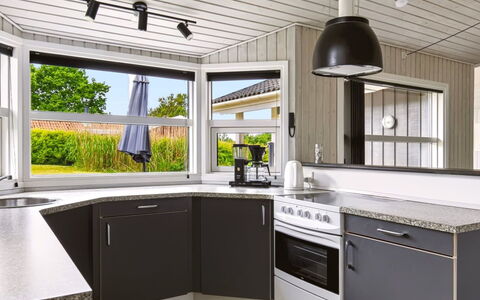 Hedvig - 500M from the Sea: Interior Design, Kitchen, Countertop, Wood, Ceiling, Flooring, Cabinetry, Kitchen Appliance, Floor, Furniture