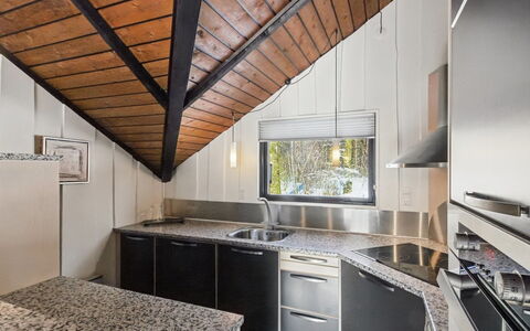 Sölvy - 30Km from the Sea: Kitchen, Ceiling, Interior Design, Countertop, Flooring, Home, Floor, Kitchen Sink, Major Appliance, Kitchen Appliance