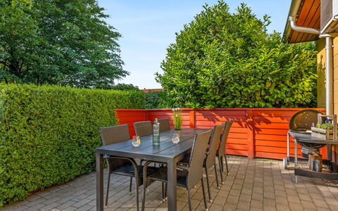Ditta - 150M to the Fjord: Furniture, Outdoor Furniture, Tableware, Table, Drinkware, Chair, Outdoor Table, Food, Bottle