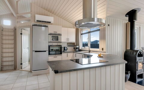 Mine - from the Sea: Kitchen, Ceiling, Interior Design, Kitchen Appliance, Flooring, Countertop, Cabinetry, Floor, Home Appliance, Light Fixture