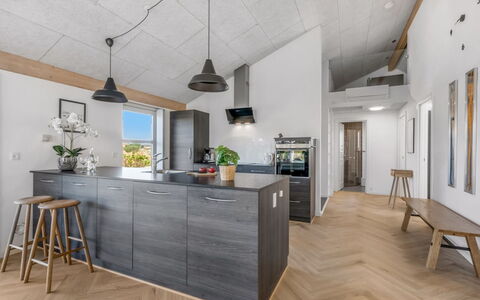 Tatania - 500M to the Fjord: Flooring, Wood, Kitchen, Furniture, Floor, Interior Design, Ceiling, Wood Flooring, Countertop, Kitchen Appliance