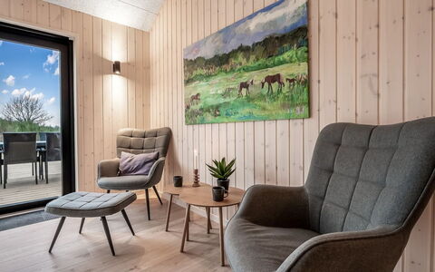 Gustaf - 800M from the Sea: Furniture, Flooring, Wood, Wood Flooring, Floor, Interior Design, Chair, Living Room, Hardwood, Laminate Flooring