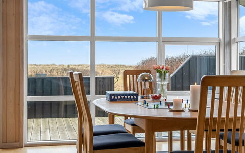Nomi - 100M from the Sea: Furniture, Interior Design, Flooring, Wood, Floor, Chair, Table, Kitchen & Dining Room Table, Dining Room, Ceiling
