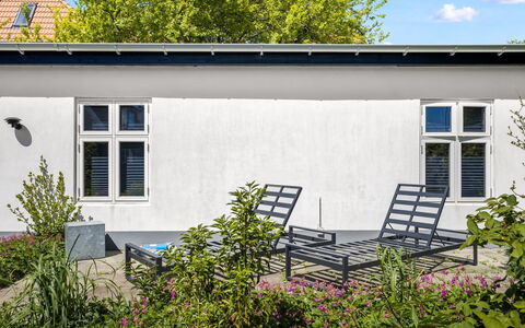 Emma - 700M from the Sea: Home, Composite Material, Door, Outdoor Furniture, Estate, Shade, Garden, Yard, Concrete, Courtyard