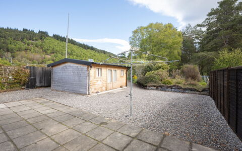 Cannich Cottage: Tree, House, Home, Shrub, Cottage, Estate, Forest, Larch, Woodland