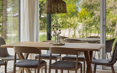 Ingalil - 825M from the Sea: Furniture, Wood, Flooring, Dining Room, Interior Design, Kitchen & Dining Room Table, Table, Floor, Chair, Wood Flooring