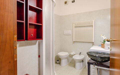 Corte Marina Apartment: Plumbing Fixture, Flooring, Interior Design, Floor, Sink, Room, Plumbing, Tap, Bathroom Sink, Bathroom