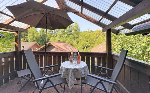 Petra: Wood, Porch, Furniture, Deck, Outdoor Furniture, Hardwood, Shade, Outdoor Table, Chair, Wood Stain