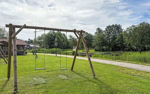 Petra: Grass, Public Space, Outdoor Play Equipment, Plain, Park, Recreation, Swing, Shade, Lawn, Garden