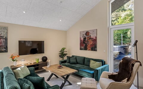 Mavis - 1.6Km from the Sea: Furniture, Interior Design, Couch, Flooring, Floor, Wall, Living Room, Wood, Ceiling, Room