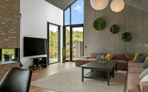 Uschi - 1Km from the Sea: Interior Design, Furniture, Flooring, Wall, Couch, Ceiling, Floor, Living Room, Light Fixture, Lighting