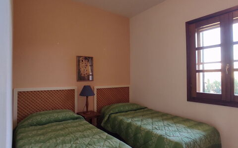 Villa Vignola: Bed, Bedding, Bedroom, Bed Sheet, Interior Design, Floor, Furniture, Wood, Flooring, Room