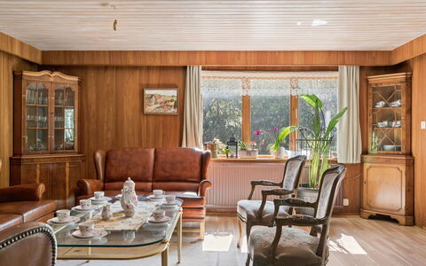 Extorp: Furniture, Interior Design, Flooring, Floor, Wood, Ceiling, Room, Table, Living Room, Couch
