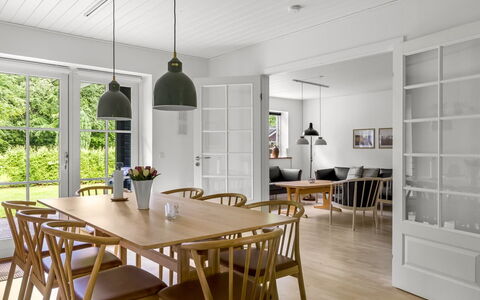 Falka - 30Km from the Sea: Furniture, Flooring, Interior Design, Floor, Wood, Wood Flooring, Dining Room, Table, Kitchen & Dining Room Table, Ceiling