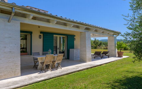 La Sorgente: Door, Home, Roof, Outdoor Furniture, Composite Material, Shade, Estate, Cottage, Chair, Porch