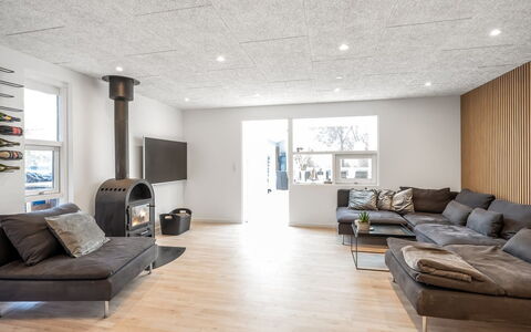 Keijo - from the Sea: Flooring, Interior Design, Ceiling, Floor, Wood, Wood Flooring, Furniture, Light Fixture, Lighting, Living Room