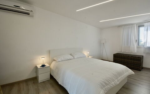 Rari House: Bed, Furniture, Interior Design, Bedroom, Flooring, Wall, Floor, Bedding, Wood, Bed Sheet